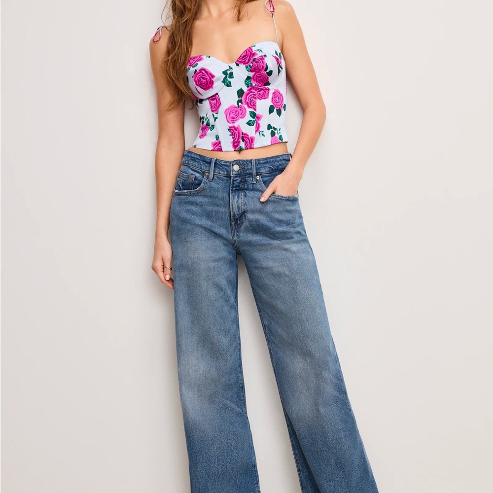 Good American Jeans Good Ease Relaxed Denim